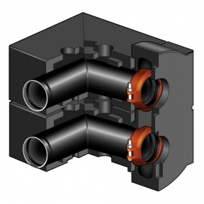 Комплект углового соединения в изоляции W 200 PN10