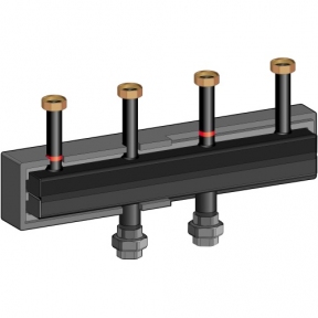 Коллектор настенный Meibes на 3 отопительных контура 66301.81
