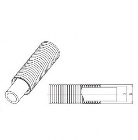 Труба Rehau PE-Xa RAUBASIC EVAL, в защитной гофротрубе, отопление, 25x2.3, 25m, 111016-025